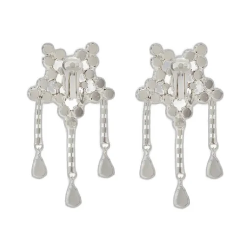 Triple Tassel Star Earrings