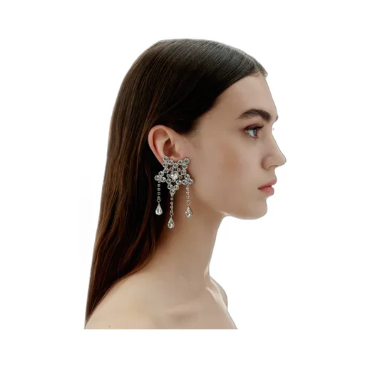 Triple Tassel Star Earrings