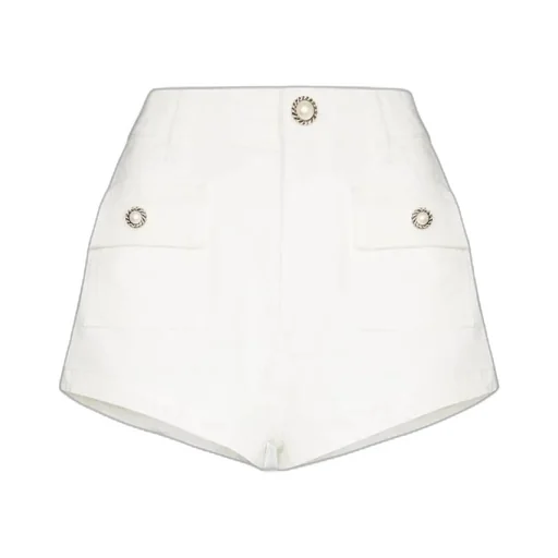 High-Rise Cotton Shorts
