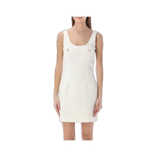 Faux-Pearl Embellished Dress