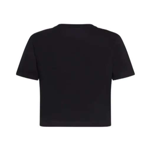Crystal-Embellished Cropped T-Shirt