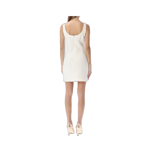 Faux-Pearl Embellished Dress