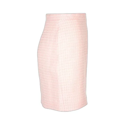 Sequin Checked Tweed Mini Skirt