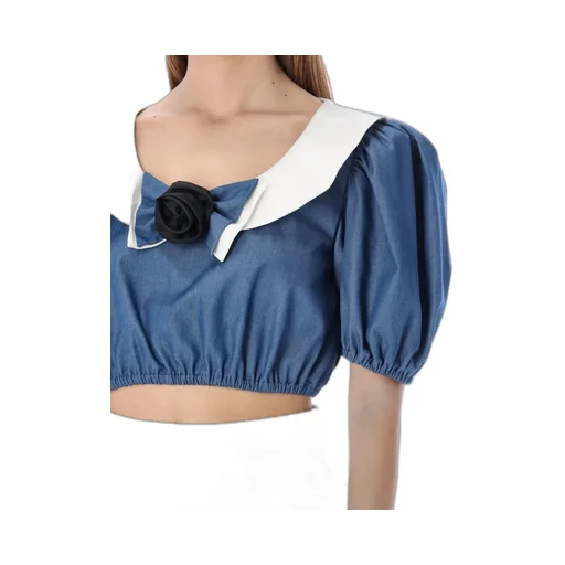 Bubble Sleeve Blouse