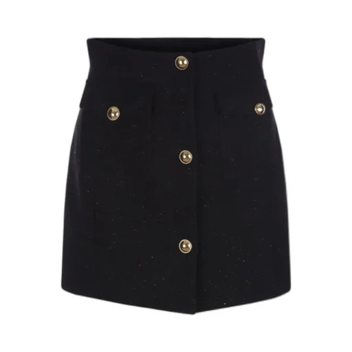 Bouclé A-Line Miniskirt