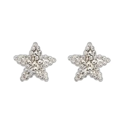 Crystal Star Clip-On Earrings