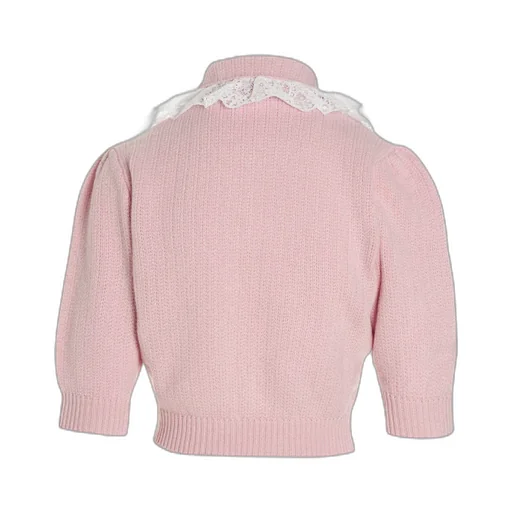 Lace-Detail Knitted Top