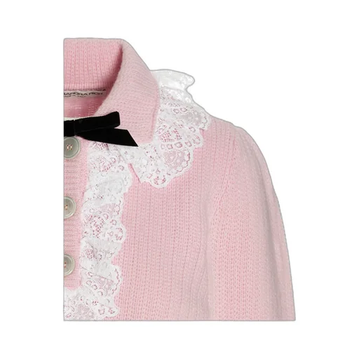 Lace-Detail Knitted Top
