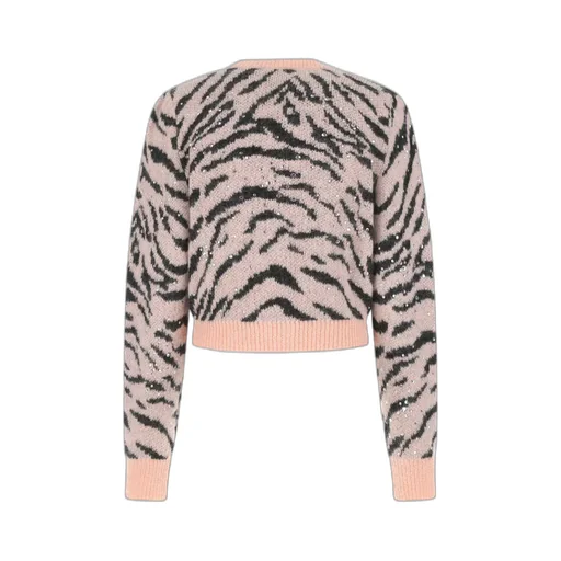 Sequin-Embellished Cropped Cardigan