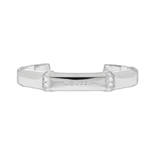 Logo Engraved Embellished Bracelet