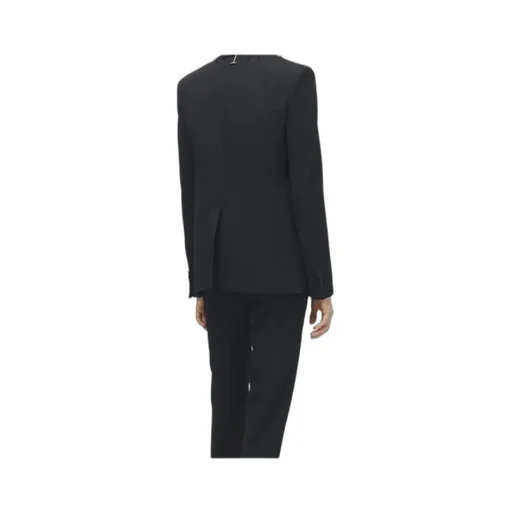 Frayed Lapel Single-Breasted Jacket