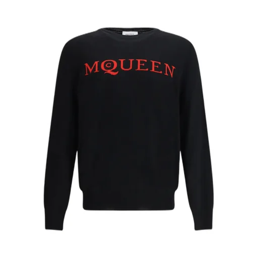 Logo Intarsia-Knit Crewneck Jumper