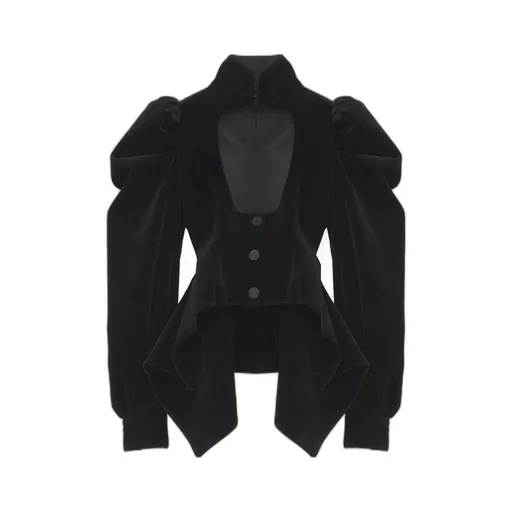Velvet Panel Jacket