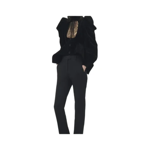 Velvet Panel Jacket