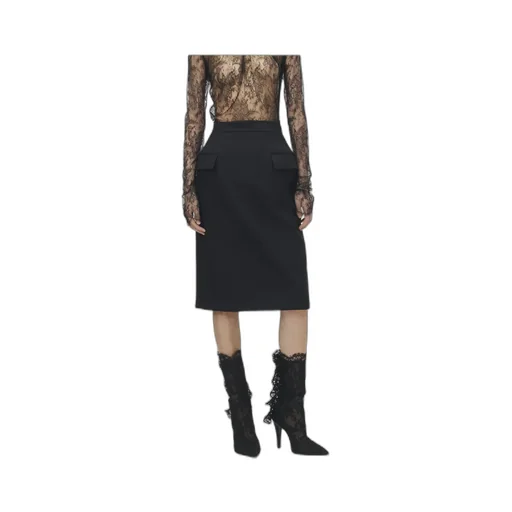 Gabardine Pencil Skirt
