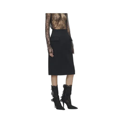 Gabardine Pencil Skirt