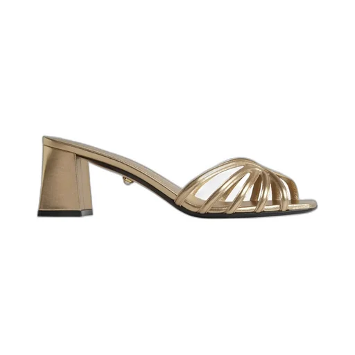Square-Headed High-Heeled Sandals