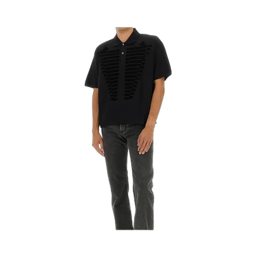 Graphic Printed Short Sleeved Polo Shirt