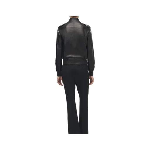 Embroidered Leather Jacket