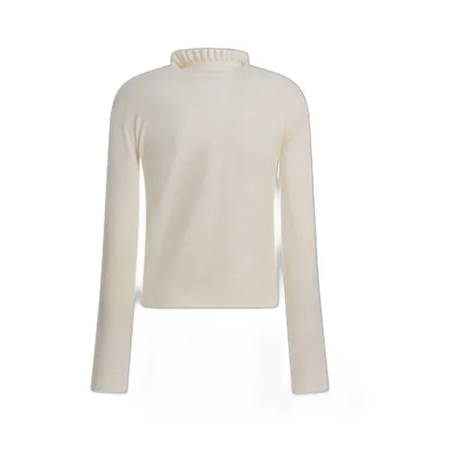Ruffled Neck Knitted Jumper
