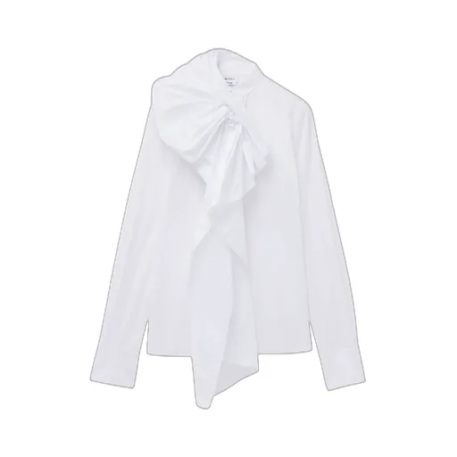 Ruffled Cotton Shirt