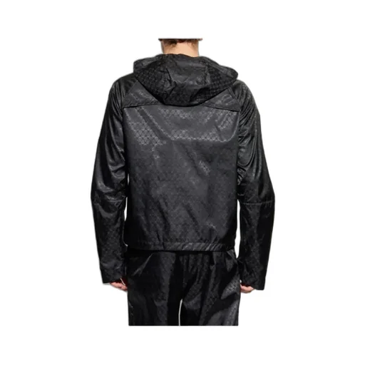 Allover Skull Jacquard Hooded Jacket