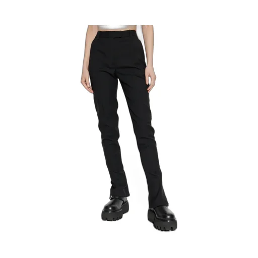 Straight-Leg Pleated Trousers