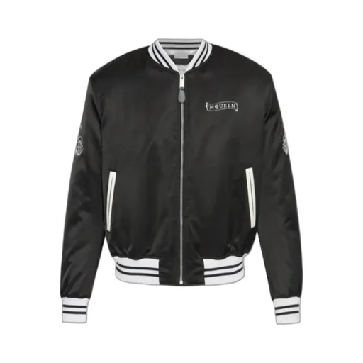 Logo Printed Bomber Jacket