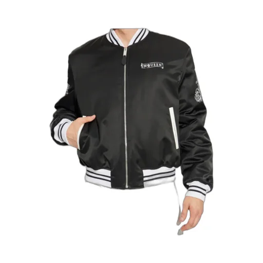 Logo Printed Bomber Jacket