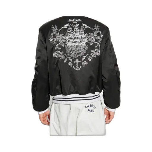Logo Printed Bomber Jacket
