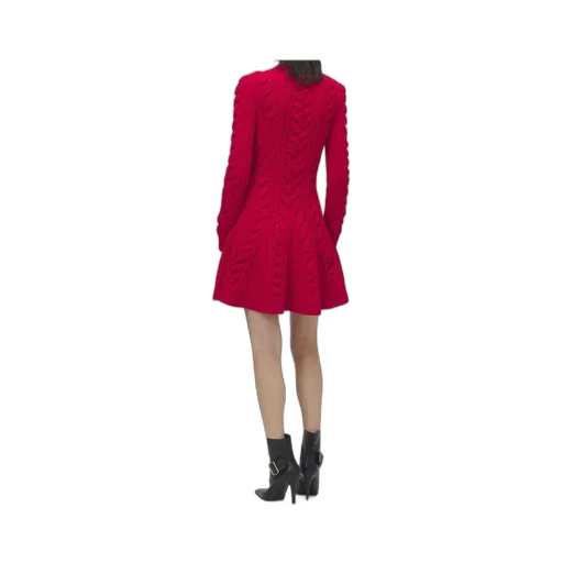Cable-Knit Mini Dress