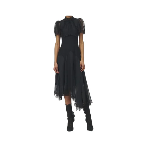 Floral Lace Evening Dress