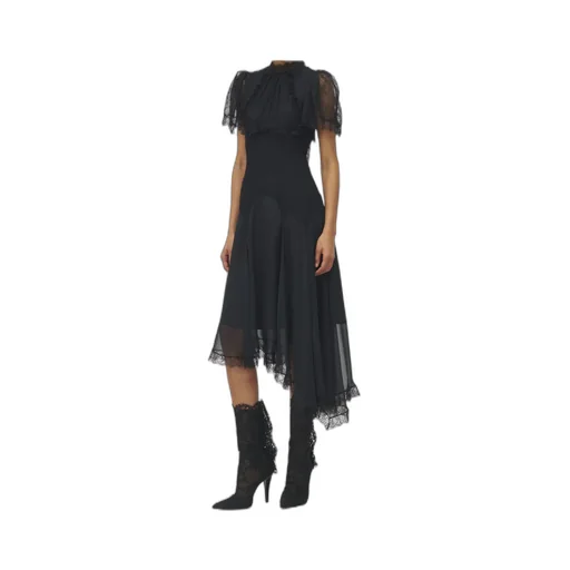 Floral Lace Evening Dress