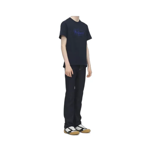 Script Printed Crewneck T-Shirt