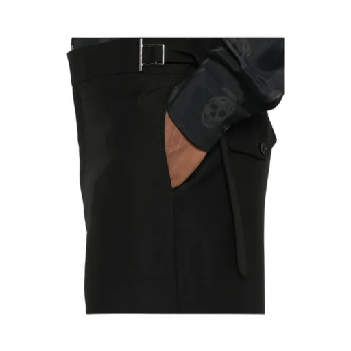 Buckle-Fastening Trousers