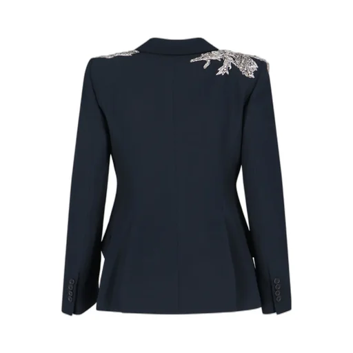 Embellished Single-Breasted Blazer