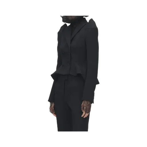 Pinched Shoulder Double Breasted Jacket