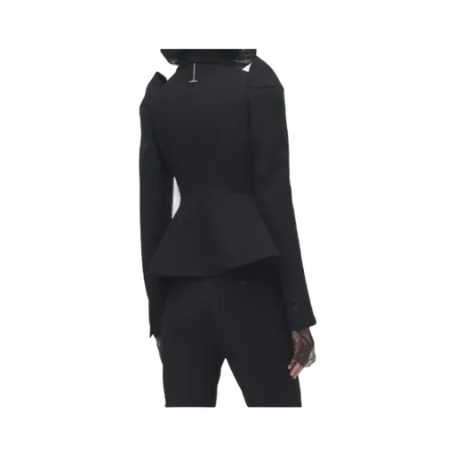 Pinched Shoulder Double Breasted Jacket