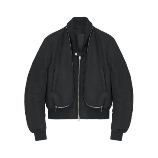 Double-Zip Bomber Jacket