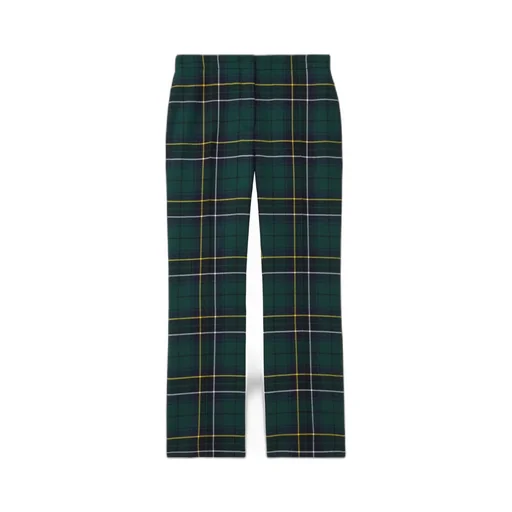 Plaid Wool Trousers