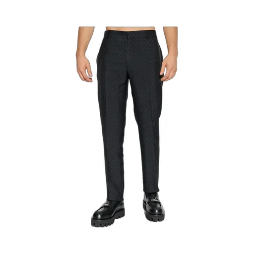 Skull Motif Tailored Trousers
