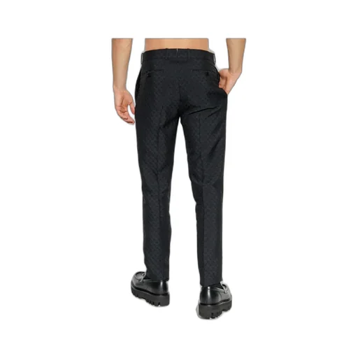 Skull Motif Tailored Trousers