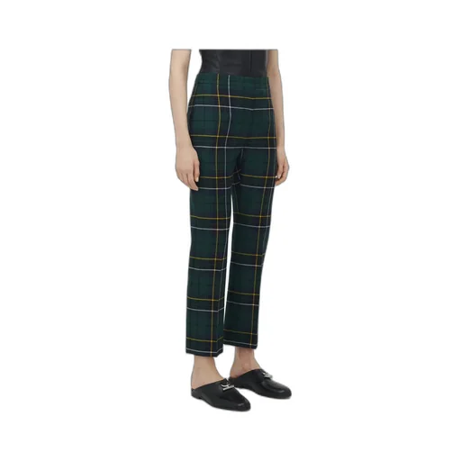 Plaid Wool Trousers