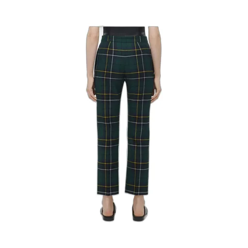 Plaid Wool Trousers