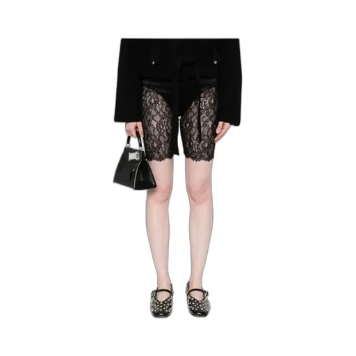Lace-Panelled Shorts