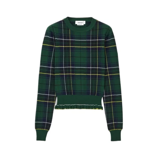 Tartan Ruffled Sweater