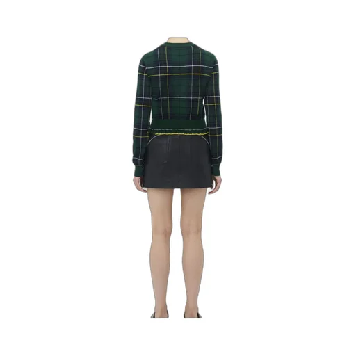 Tartan Ruffled Sweater
