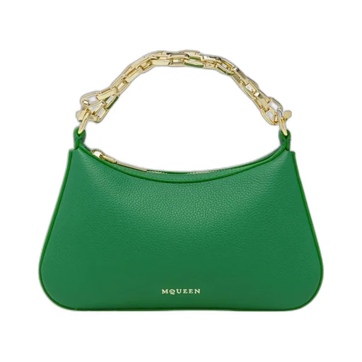 T-Bar Chain-Strap Leather Tote Bag