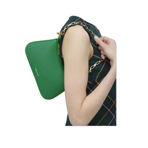 T-Bar Chain-Strap Leather Tote Bag