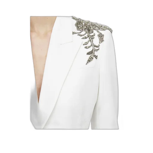 Single Breasted Embellished Shoulder Blazer